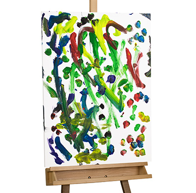 Bild Gemälde Affe malen Kunst Affenbilder handgemalt Kunstloft Tiere Kunstwerke Affenhand